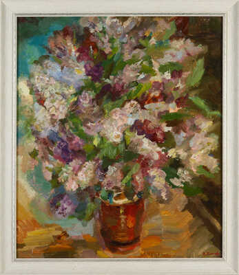 Титкова Врубелина Васильевна. Цветы в вазе 